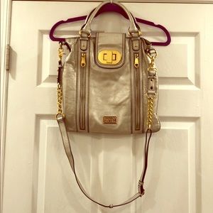 Badgley Mischa’s Silver Tote Bag w/ Gold Hardware